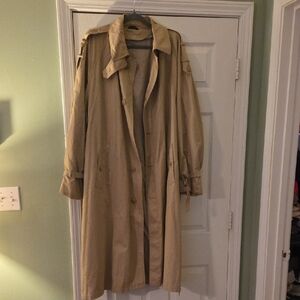 Oleg Cassini Beige All-Weather Coat